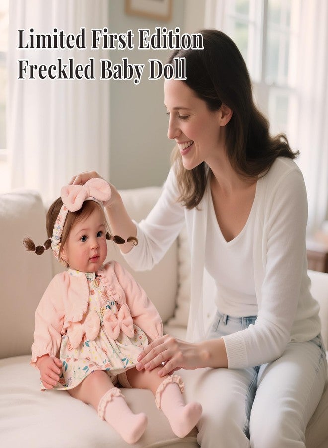 BABESIDE 24 Inch Lifelike Reborn Baby Dolls, Realistic Baby Doll Girl Reborn Toddler Soft Body Cute Real Life Baby Dolls Ideal Gift for Kids Age 3+ Pretend Play and Collectors - Image 4